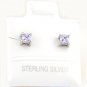 STERLING SILVER JUNE BIRTHSTONE CZ CHILD POST EARRINGS 3mm