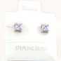 STERLING SILVER JUNE BIRTHSTONE CZ CHILD POST EARRINGS 3mm