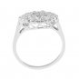 STERLING SILVER FILIGREE DESIGN PRINCESS PROMISE RING