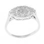 STERLING SILVER FILIGREE DESIGN PRINCESS PROMISE RING