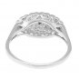STERLING SILVER FILIGREE DESIGN PRINCESS PROMISE RING