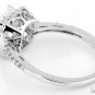 STERLING SILVER CUSHION CUT CZ ENGAGEMENT RING SZ 7