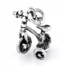 STERLING SILVER THREE WHEEL TRICYCLE CHARM/PENDANT