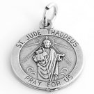 STERLING SILVER ST. JUDE THADDEUS CHARM/PENDANT