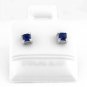 STERLING SILVER SEPTEMBER BIRTHSTONE CZ CHILD POST EARRINGS 3mm
