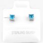 STERLING SILVER DECEMBER BIRTHSTONE CZ CHILD POST EARRINGS 3mm