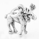 STERLING SILVER SMALL MOOSE CHARM/PENDANT