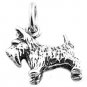 STERLING SILVER 3D SCOTTISH TERRIER DOG CHARM