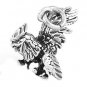 STERLING SILVER GAMECOCK ROOSTER 3D CHARM/PENDANT