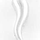 STERLING SILVER LARGE PUFFED ITALIAN HORN CHARM/PENDANT