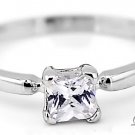 STERLING SILVER APRIL BIRTHSTONE CZ CHILD RING SZ 3