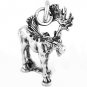 STERLING SILVER MOOSE/ELK CHARM/PENDANT