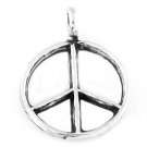 STERLING SILVER PEACE SIGN SYMBOL CHARM/PENDANT