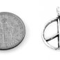 STERLING SILVER PEACE SIGN SYMBOL CHARM/PENDANT