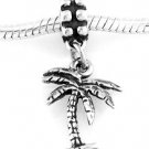 STERLING SILVER DANGLING PALM TREE EUROPEAN BEAD