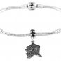 STERLING SILVER DANGLE STATE OF ALASKA EUROPEAN BEAD