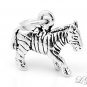 STERLING SILVER ZEBRA 3D CHARM/PENDANT
