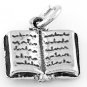 STERLING SILVER OPEN BOOK CHARM/ PENDANT