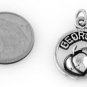 STERLING SILVER GEORGIA PEACH CHARM/PENDANT