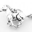STERLING SILVER HORSE STALLION MUSTANG 3D SOLID CHARM