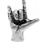 STERLING SILVER 3D SIGN LANGUAGE I LOVE YOU CHARM