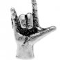 STERLING SILVER 3D SIGN LANGUAGE I LOVE YOU CHARM