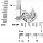 STERLING SILVER MOTHER DAUGHTER HEART SPLIT CHARM/PENDANT