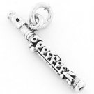 STERLING SILVER FLUTE CHARM/PENDANT