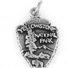 STERLING SILVER YELLOWSTONE NATIONAL PARK CHARM/PENDANT