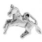STERLING SILVER PRANCING PONY / HORSE CHARM/PENDANT