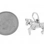 STERLING SILVER PRANCING PONY / HORSE CHARM/PENDANT