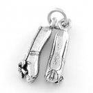 STERLING SILVER 925 BALLET SLIPPERS CHARM/PENDANT