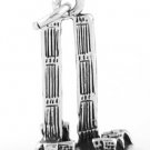 STERLING SILVER 3D TWIN TOWERS WORLD TRADE CENTER CHARM