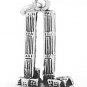 STERLING SILVER 3D TWIN TOWERS WORLD TRADE CENTER CHARM