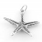 STERLING SILVER 3D OCEAN STARFISH CHARM/ PENDANT