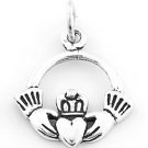 STERLING SILVER IRISH CLADDAGH CHARM/PENDANT