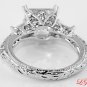 STERLING SILVER 925 PRINCESS CZ ENGAGEMENT RING Sz 8