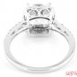 STERLING SILVER 2.5 CT CUSHION CUT ENGAGEMENT/WEDDING SILVER RING SIZE 7