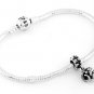 STERLING SILVER DANGLING RAM HEAD EUROPEAN BEAD