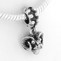 STERLING SILVER DANGLING RAM HEAD EUROPEAN BEAD