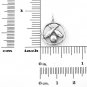 STERLING SILVER BOWLING PIN AND BALL CHARM/PENDANT