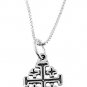 STERLING SILVER SMALL CROSS & 16" SILVER BOX CHAIN