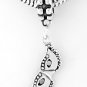 STERLING SILVER DANGLE THEATER MARDIS GRAS MASK MASQUERADE BEAD