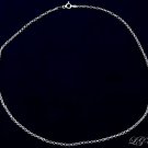 STERLING SILVER ITALIAN ROLO CHAIN NECKLACE 16" 2mm 040