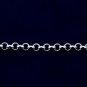 STERLING SILVER ITALIAN ROLO CHAIN NECKLACE 16" 2mm 040
