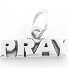 STERLING SILVER PRAY CHARM/PENDANT