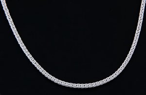 STERLING SILVER ITALY WHEAT ROPE CHAIN NECKLACE 18" 3 mm