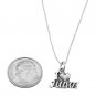 STERLING SILVER I LOVE (HEART) JUDO CHARM WITH 16 INCH BOX CHAIN NECKLACE