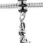 STERLING SILVER DANGLING RABBIT/BUNNY EUROPEAN BEAD