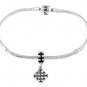 STERLING SILVER DANGLING CROSS EUROPEAN BEAD